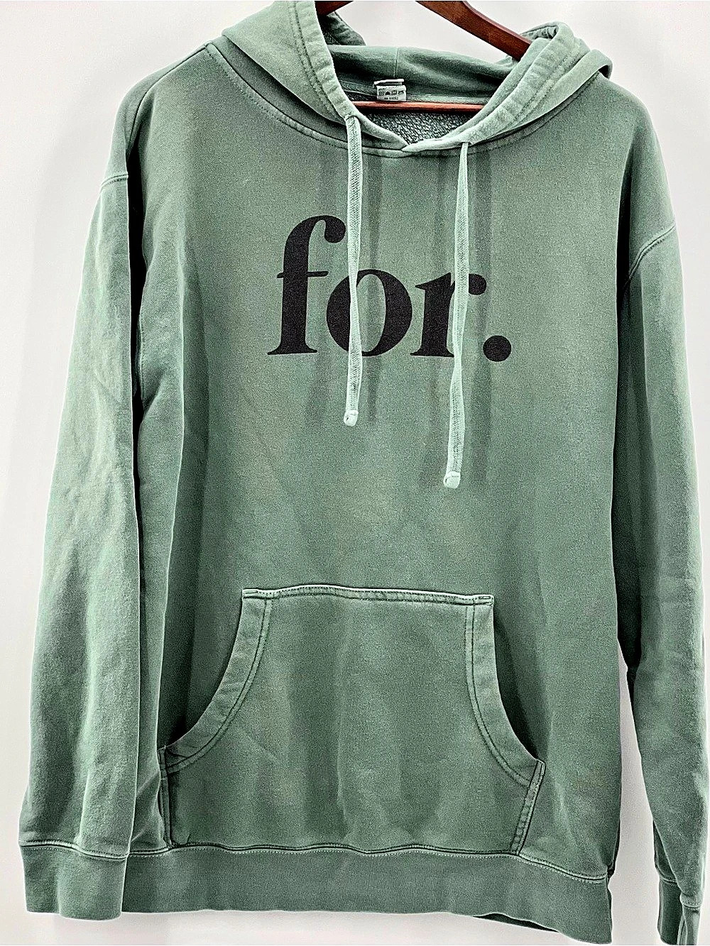 570 Independent Trading Company Graphic Pullover Hoodie in Green Size Large